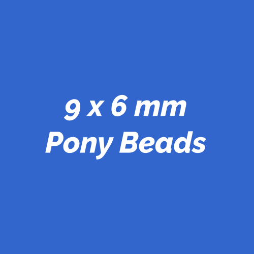 9x6mm Plastic Pony Beads