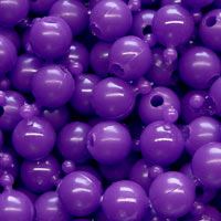 12mm Opaque Plum Pop Beads, 144 Beads, enough to make approx. 6ft chain.