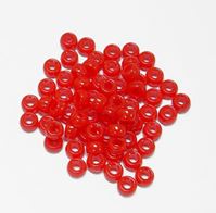 6.5x4mm Neon Red Mini Pony Beads 