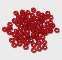 6.5x4mm Opaque Red Mini Pony Beads beads,beading,mini.small,pony beads,USA,American, made
