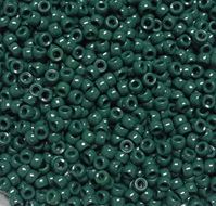 7x4mm Opaque Hunter Green Mini Pony Beads beads,beading,mini.small,pony beads,USA,American, made
