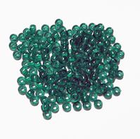 7x4mm Transparent Emerald Mini Pony Beads beads,beading,mini.small,pony beads,USA,American, made