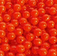 8mm Round Plastic USA Beads Fire Red Gold Sparkle 250pc