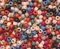 9x6mm Matte Americana Mix Pony Beads pony beads, craft beads plastic beads