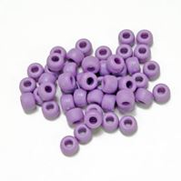 9x6mm Matte Lilac Pony Beads pony beads, plastic beads, novelty beads,