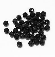 Black 6mm Faceted Round Beads facted,beads,crafts,plastic,acrylic,round,colors,beading,stores