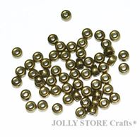 Bronze Czech Glass 6mm Mini Pony Beads 100pc czech,Czechoslovakian,glass,crow,mini,beads,6mm,small,pony