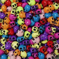 Colorful Skull Beads skull,beads,crafts,halloween