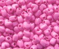 Opaque Hot Pink Heart Shaped Pony Beads crafts,hearts,beads
