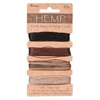 Hemp Cord Set - Earthy Colors 10lb  170ft hemp,cord,twine,strings,crafts,beading