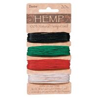 Hemp Cord Set - Pimary Colors 20lb  120ft hemp,cord,twine,strings,crafts,beading