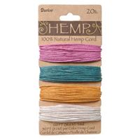 Hemp Cord Set - Spring Colors 20lb  120ft hemp,cord,twine,strings,crafts,beading