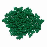 Opaque Green Tri Beads 500pc green,tri,beads,bead,craft
