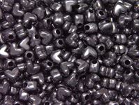 Pearl Black Heart Shaped Pony Beads crafts,hearts,beads