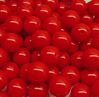 Red 19mm Round Acrylic Beads 20pc