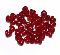 Transparent Dark Ruby Heart Shaped Pony Beads crafts,hearts,beads