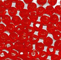 6mm Round Faceted Beads Fire Red color 500pc