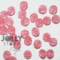 Transparent Pink 6mm Faceted Round Beads facted,beads,crafts,plastic,acrylic,round,colors,beading,stores