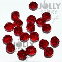 Transparent Dark Ruby 6mm Faceted Round Beads facted,beads,crafts,plastic,acrylic,round,colors,beading,stores