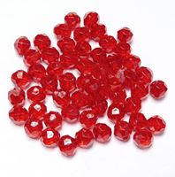 Transparent Ruby 6mm Faceted Round Beads facted,beads,crafts,plastic,acrylic,round,colors,beading,stores